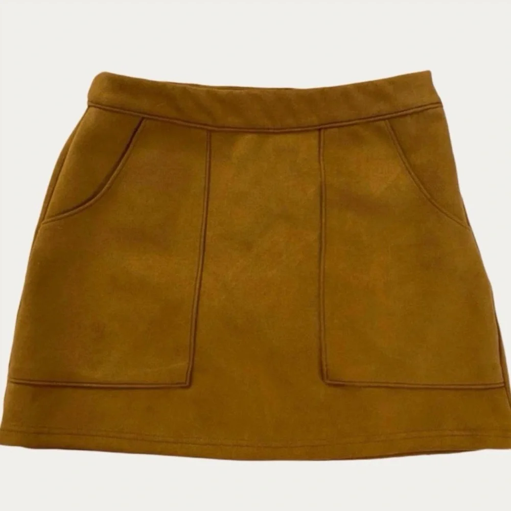 fab'rik Faux Suede Skirt